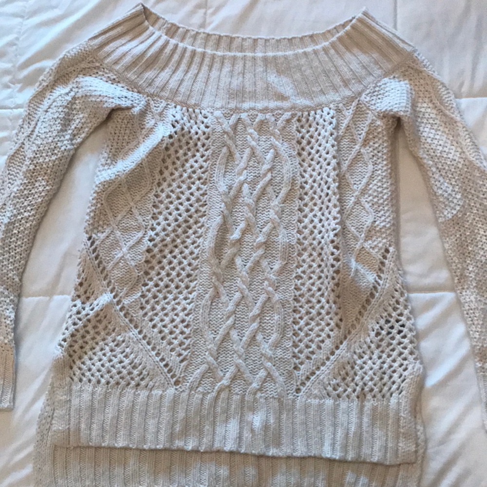 off the shoulder sweater